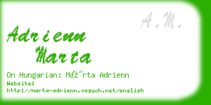 adrienn marta business card